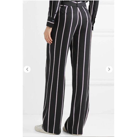 Equipment Arwen Striped Twill Wide-leg Pants - Picture 2 of 10